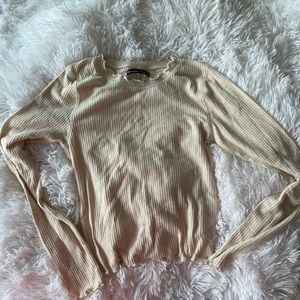 Beige crop top